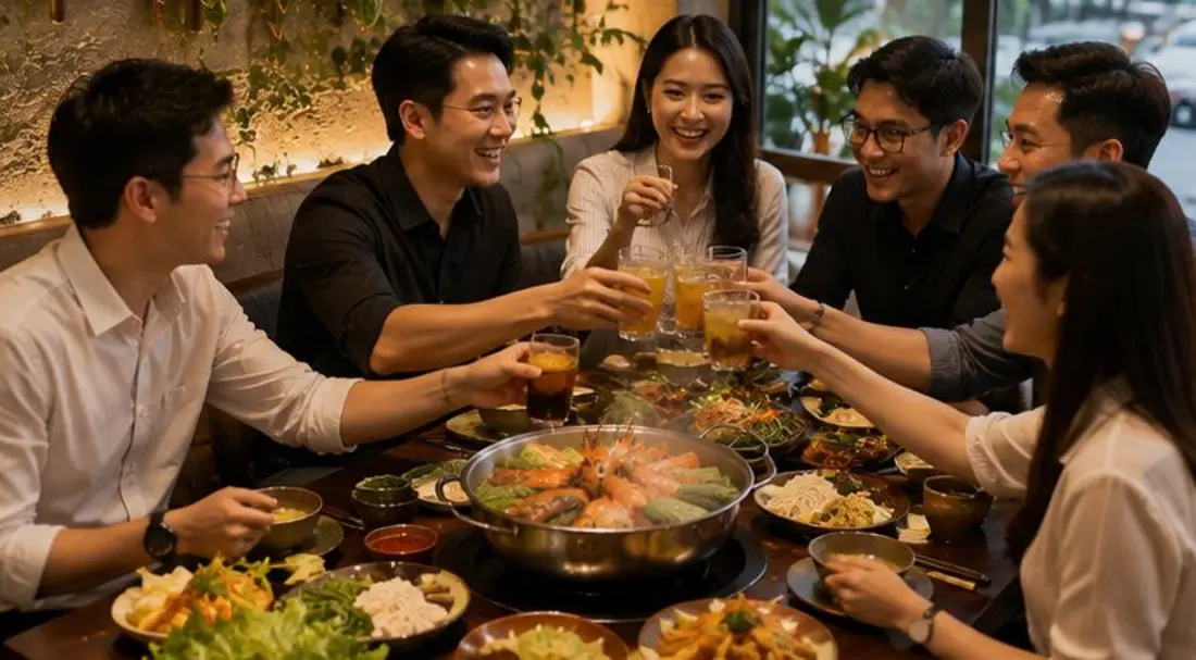 Lẩu Bò Nhúng Dấm